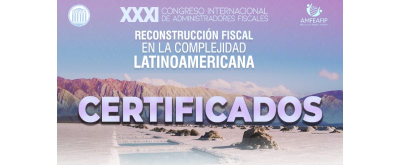 Certificados XXXI Congreso IEFPA - AMFEAFIP
